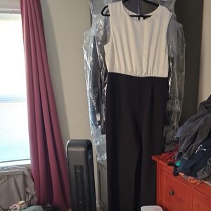 Lulu's Black and White Jumpsuit